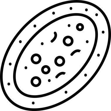 Soyut hücre yapısının basit çizgisi