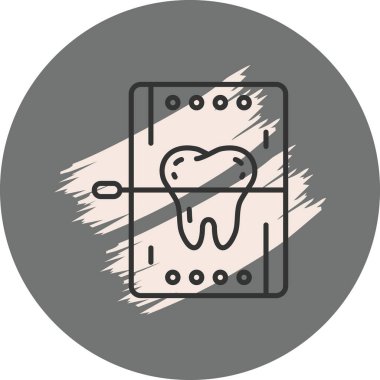 Diş tedavisi arka plan tasarımında diş grafiği