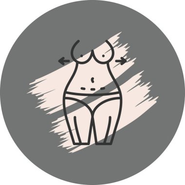 Kadın vücudunun basit dış hatları