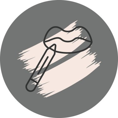 Dudak kalemi ve dudak grafik tasarım elementi