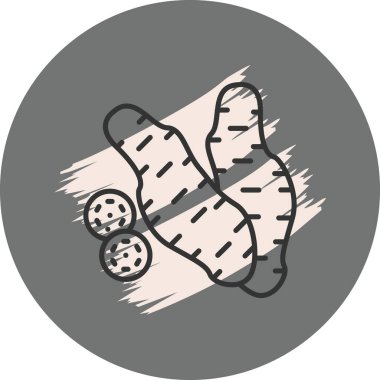 Zencefil kökü ve zerdeçal çizimi