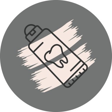 diş macunu web simgesi vektör çizimi