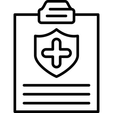 Kalkanlı ve çapraz sembollü tıbbi pano