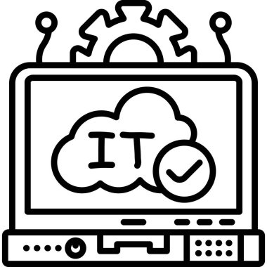 dizüstü bilgisayar simgesi, vektör illüstrasyonu basit tasarım