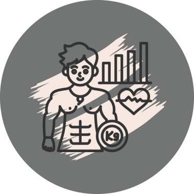 Form istatistikleri arka planında ağırlık taşıyan adam