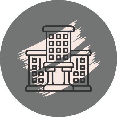 Üniversite ikon vektör çizimi tasarımı