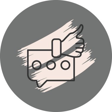 Geri besleme simgesi vektör illüstrasyon tasarımı