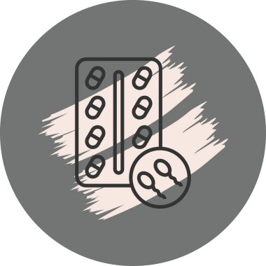 Gri arka planda haplar ve şırınga