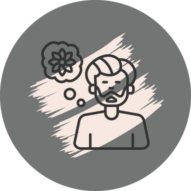 Düşüncedeki çiçeği düşünen bir adam