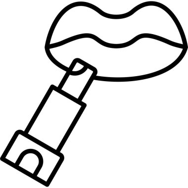 Ruj kadınların dudaklarına sürülüyor.