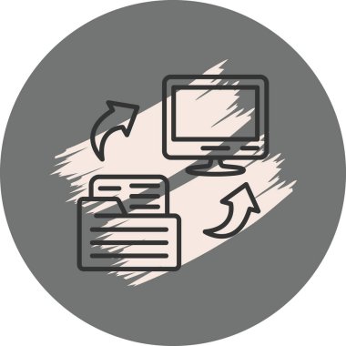 Veri Aktarımı Modern Soyut Yaratıcı Tasarım Varlığı  