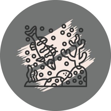 Walleye Web simgesi vektör illüstrasyonu