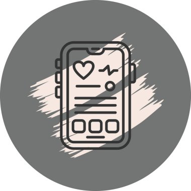 Sağlık izleme uygulaması arayüzü gösteren akıllı telefon