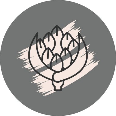 Enginar Ağ simgesinin vektör illüstrasyonu