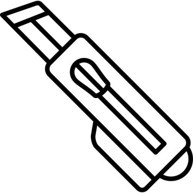 Bıçak aracının siyah ana hatları