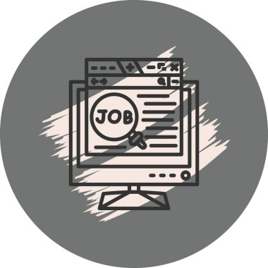 Görev arama sonuçlarını gösteren bilgisayar ekranı