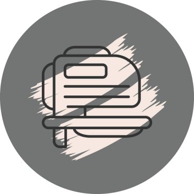 Bilgisayar monitörünün basit çizimi