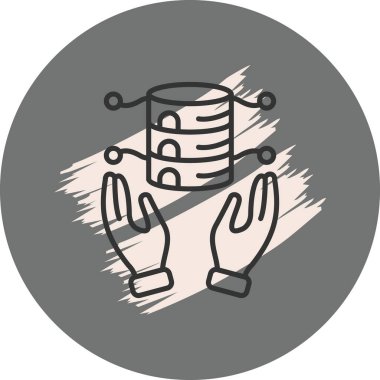  veri simgesi vektör illüstrasyon tasarımı