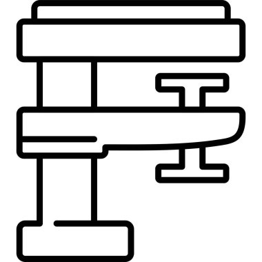 Marangozluk kıskacının basit taslağı