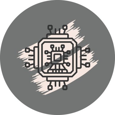 Mikroçip illüstrasyonlu devre kartı tasarımı