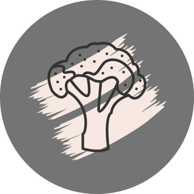 Brokoli web simgesi vektör çizimi