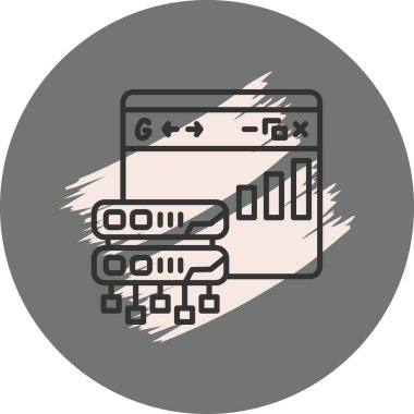  veri simgesi vektör illüstrasyon tasarımı