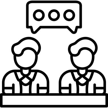  toplantı simgesi vektör illüstrasyon tasarımı