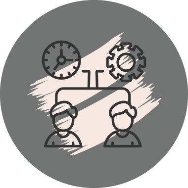 Zaman yönetimi ve verimliliği tartışan iki kişi