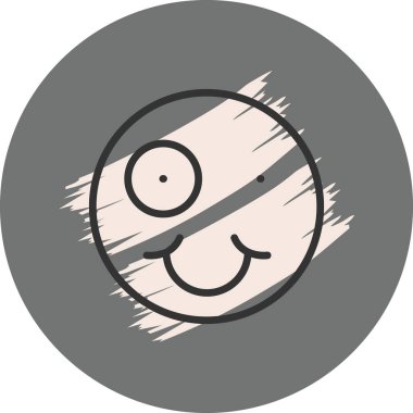 Tek gözlü, gülen surat.