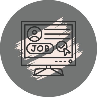 Görev Profili Lcd Simgesine Gönder, sosyal medya grafiği