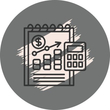 Simge vektör illüstrasyon tasarımı planlanıyor