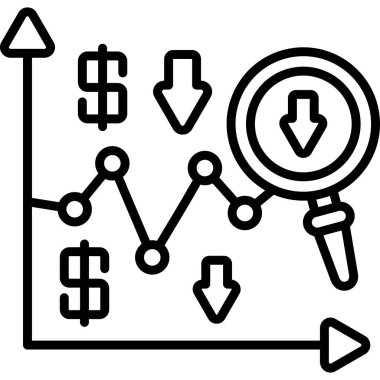 Risk simgesi vektör illüstrasyon tasarımı