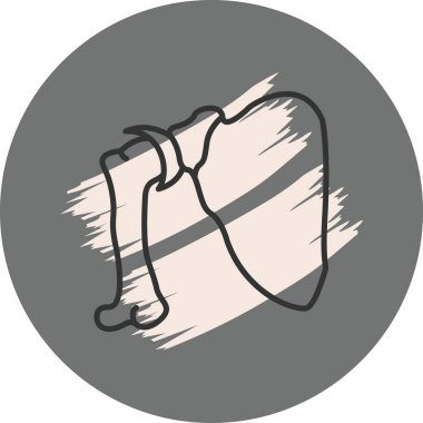 Arka planda basit bir balta çizgisi