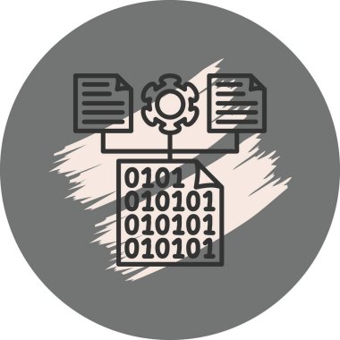 Dişli sembollü ikili kod ve belgeler