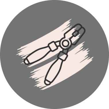 Kerpeten simgesi, vektör illüstrasyonu basit tasarım