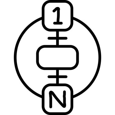 Bir numarayı ve yönü gösteren basit diyagram