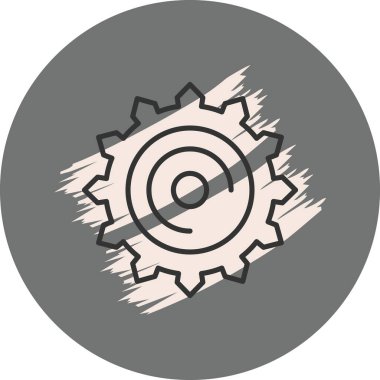 Arkaplanda dairesel şekildeki vites sembolü