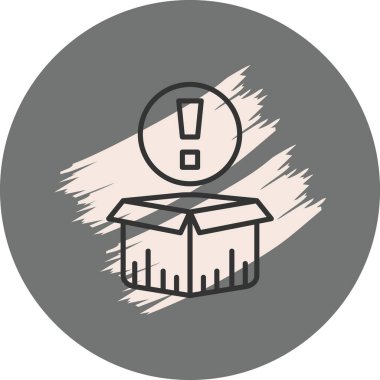 Uyarı Ağ ikonu vektör illüstrasyonu