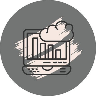 Bulut Paneli Simgesi, Beyaz Arkaplan Görüntü