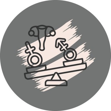 Cinsiyet eşitliği ve dengeyi temsil eden semboller