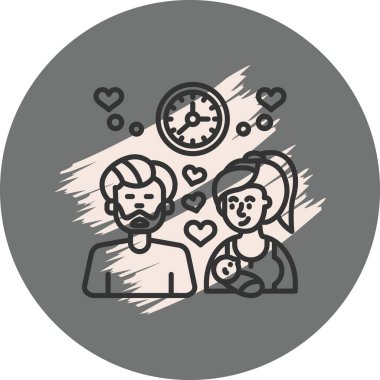 Aile ve geleceği düşünen bir çift.