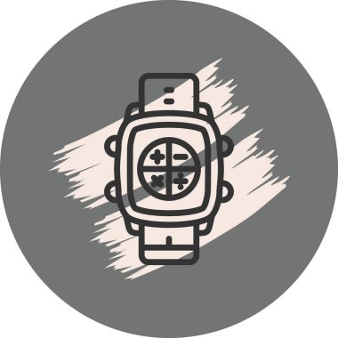 Yuvarlak yüzlü şık akıllı seğirme