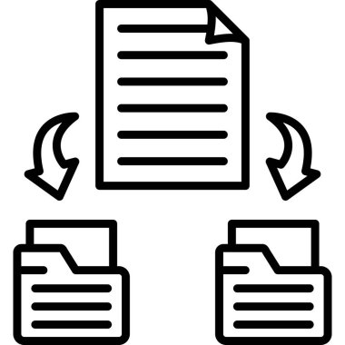 Belge Simgesi. Web Kullanımı için Basit Vektör İllüstrasyonu.