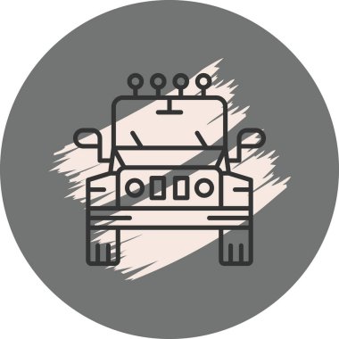 Off-road aracının basit çizimi