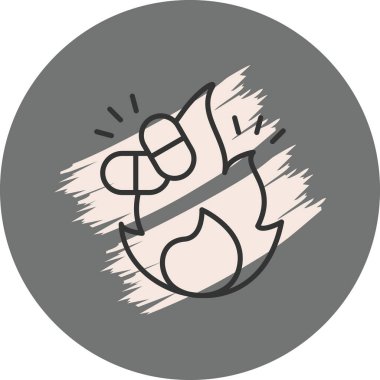 Alevler ve soyut arkaplan ile stilize kuş