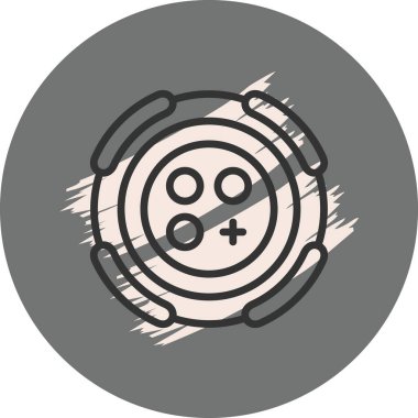 Düğmeleri olan dairesel oyun denetleyici simgesi