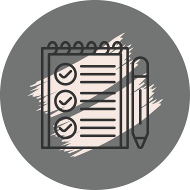 Görev simgesi vektör illüstrasyon tasarımı