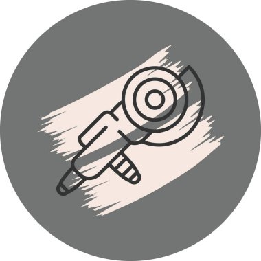 Öğütücü simgesi basit düz illüstrasyon