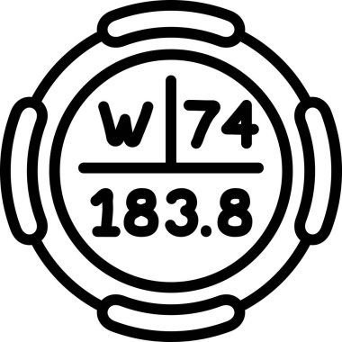 Tungsten sembolü, periyodik tablonun kimyasal elementi, vektör simgesi