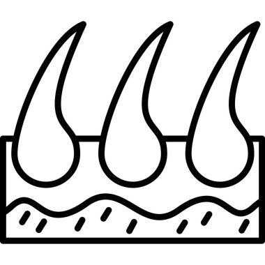 Dalgalı yüzeyde üç sivri diken